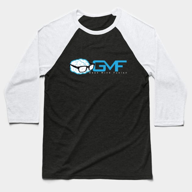 Geek Mind Fusion Logo Horizontal (Dark Colors) Baseball T-Shirt by GeekMindFusion